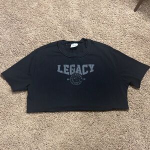 Gymshark Black Legacy Cropped T-Shirt